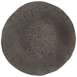 Porland Teller flach Ironstone; 30x2 cm (ØxH); dunkelbraun/schwarz; rund; 6 Stück / Pack