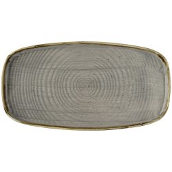 Churchill Platte Stonecast Peppercorn mit Steilrand; 35x18.5x2 cm (LxBxH); grau/braun; rechteckig; 6 Stück / Pack