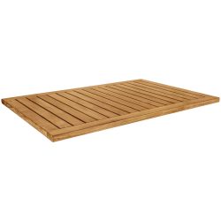 VEGA Outdoor-Teak-Tischplatte Mirello rechteckig; 120x80x3 cm (LxBxH); braun; rechteckig