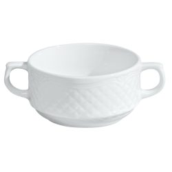 VEGA Suppen-Obertasse Zürich; 300 ml, 10.3x5.5 cm (ØxH); weiss; rund; 6 Stück / Pack