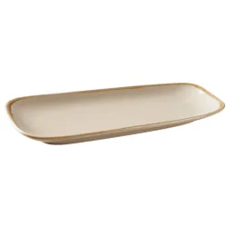 PULSIVA Servierplatte Glaze 2.0; 33.5x17x4 cm (LxBxH); sand; rechteckig; 4 Stück / Pack