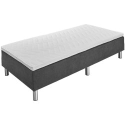 VEGA Zustellbett Flex; 90x200x49 cm (BxLxH); anthrazit; H2-medium