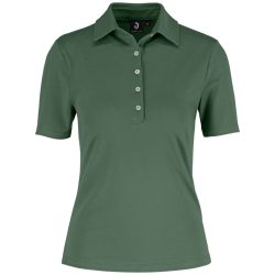 JOBELINE Damen Poloshirt Malme Kurzarm; Kleidergrösse 2XL; oliv