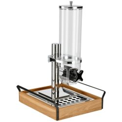 VEGA Müslispender Esino einfach 1/2; GN 1/2, 35.4x38.6x56.2 cm (LxBxH); eiche/schwarz/edelstahl; rechteckig