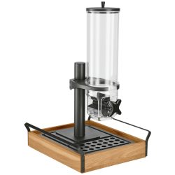 VEGA Müslispender Esino einfach 1/2; GN 1/2, 35.4x38.6x56.2 cm (LxBxH); eiche/schwarz; rechteckig
