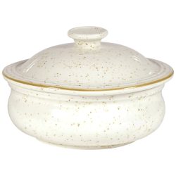 Churchill Eintopfschale Stonecast Barley White mit Deckel; 430 ml, 14 cm (Ø); weiss/braun; rund; 6 Stück / Pack