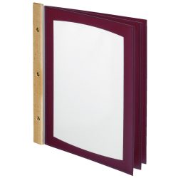 PULSIVA Speisekarte Mias; DIN A4, 25.5x33 cm (BxH); bordeaux