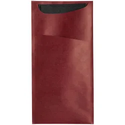 GARCIA DE POU Bestecktasche Besta; 11.2x22.5 cm (BxL); bordeaux; 100 Stück / Pack