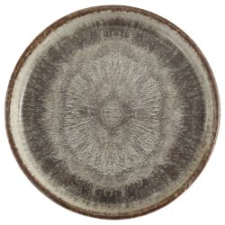 Porland Teller flach Iris mit hohem Rand; 21.5x2.15 cm (ØxH); grau/braun; rund; 6 Stück / Pack