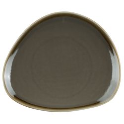 PULSIVA Teller Glaze 2.0 flach, dreieckig; 16.5x14.5x2 cm (LxBxH); grau; dreieckig; 6 Stück / Pack