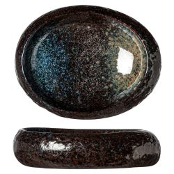 Cosy & Trendy Schale Black yoru oval; 210 ml, 19x15 cm (LxB); schwarz/blau; 12 Stück / Pack