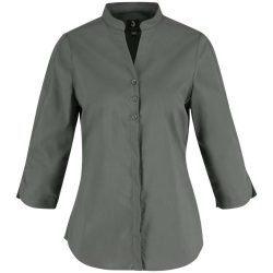 JOBELINE Damen Bluse Lani Dreiviertelarm; Kleidergrösse 42; dunkelgrau