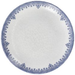 VEGA Teller flach Nonna; 24.5 cm (Ø); weiss/blau; rund; 6 Stück / Pack