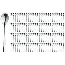 PULSIVA Vorteilspack Kaffeelöffel Linz 100 Stück; 14 cm (L); silber, Griff silber; 100 Stück / Pack