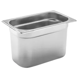 PULSIVA GN-Behälter 1/4 Basic; GN 1/4, 4000 ml, 26.5x16.2x15 cm (LxBxT); silber