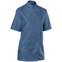 PULSIVA Damenkochjacke Pauline Halbarm; Kleidergrösse 38; dunkelblau