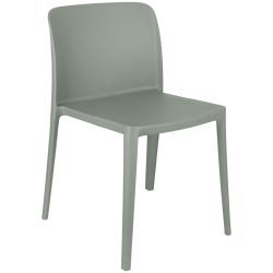 PULSIVA Kunststoffstuhl Rigg ohne Armlehne; 48x50x78 cm (BxTxH); grau; 4 Stück / Pack