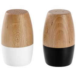 VEGA Salz-/Pfefferstreuer-Set Kayu rund bauchig; 4.5x9 cm (ØxH); buche