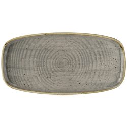 Churchill Platte Stonecast Peppercorn mit Steilrand; 30x15.4x2 cm (LxBxH); grau/braun; rechteckig; 6 Stück / Pack