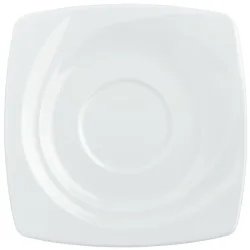 VEGA Suppen-Untertasse Vilano; 17x17 cm (LxB); weiss; quadratisch; 6 Stück / Pack
