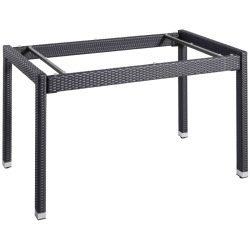 VEGA Tischgestell Metropolitan; 130x80x75 cm (LxBxH); schwarz; rechteckig