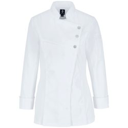 JOBELINE Damen Kochjacke Lewis Langarm; Kleidergrösse 38; weiss