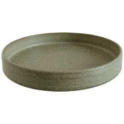 Bonna Stapelteller tief Adelfa Ripple stapelbar; 865 ml, 23x3.7 cm (ØxH); grün; rund; 6 Stück / Pack