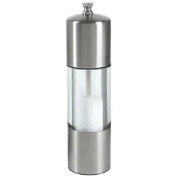 VEGA Salzmühle Moreno; 4.8x18.5 cm (ØxH); silber