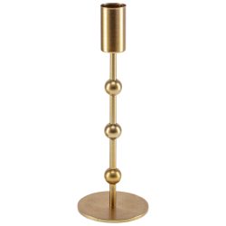 Spitzkerzenhalter Lalia; 7x19.5 cm (ØxH); gold