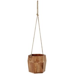 Pflanztopf Bronko hängend; 15x15x15 cm (LxBxH); braun