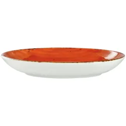 VEGA Teller tief Nebro oval; 800 ml, 27x20.5x4.2 cm (LxBxH); rot; oval; 6 Stück / Pack