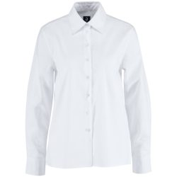 JOBELINE Damen Bluse Porter Langarm, Comfort Fit; Kleidergrösse 44; weiss