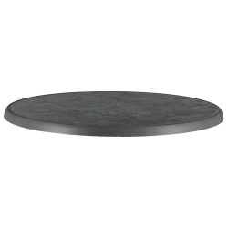 PULSIVA Tischplatte Sevelit rund; 60 cm (Ø); anthrazit; rund