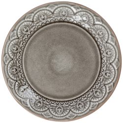 PULSIVA Teller Indie flach; 26x2.8 cm (ØxH); grau; rund; 4 Stück / Pack