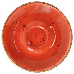 VEGA Espresso-Untertasse Nebro; 12.5x1.5 cm (ØxH); rot; 6 Stück / Pack
