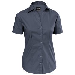 JOBELINE Damen Bluse Cecaria Kurzarm; Kleidergrösse 42; graphit