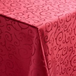 PULSIVA Tischdecke Mega; 80x80 cm (BxL); burgund; quadratisch