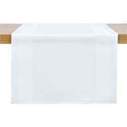 PULSIVA Tischläufer Flair; 40x170 cm (BxL); weiss