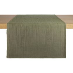 ERWIN M. Tischläufer Silena; 40x130 cm (BxL); oliv