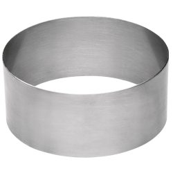PULSIVA Dessertring Cocoa rund; 8x4.5 cm (ØxH); silber; rund; 3 Stück / Pack