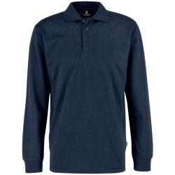 JOBELINE Herren Poloshirt Fly Langarm; Kleidergrösse 2XL; navy