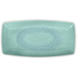 VEGA Platte Torto; 33.1x16.8x3.2 cm (LxBxH); türkis/blau; rechteckig; 6 Stück / Pack