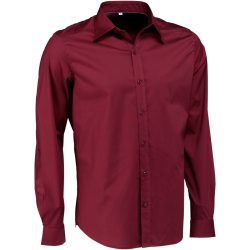JOBELINE Herren Hemd Bruce Langarm; Kleidergrösse 37/38; bordeaux