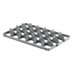 Ringoplast Fachwerkeinsatz Komfort Ø 8,7cm / oben; 60x40x6.2 cm (BxTxH); grau