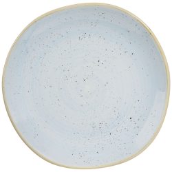 Churchill Teller Stonecast Duck Egg organisch Coupe; 26.4 cm (B); hellblau/braun; organisch; 12 Stück / Pack