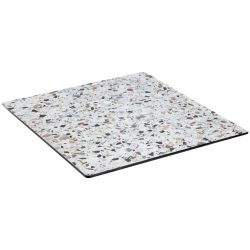 VEGA Outdoor Tischplatte Lift quadratisch; 60x60 cm (LxB); terrazzo; quadratisch