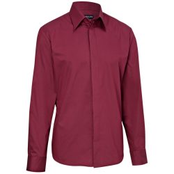 JOBELINE Herren Hemd Noah Langarm; Kleidergrösse 41/42; bordeaux