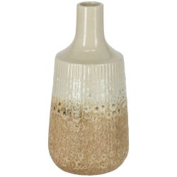 Vase Basim; 12x25 cm (ØxH); beige/braun