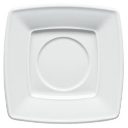 VEGA Kaffee-Untertasse Melbourne; 15.5x15.5 cm (LxB); weiss; quadratisch; 6 Stück / Pack