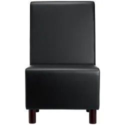 VEGA Polsterbank Medley 1-Sitzer; 60x62x102 cm (BxTxH); Sitz schwarz, Gestell buche wenge